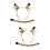 2Set Accessorio Costume Giraffa Cerchietto Orecchie E Per 7