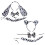 2Sets Dierenhaar Accessoires, Wit Dalmatiër Hoofddeksel Feesten 1