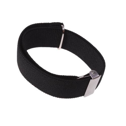 Um Par De Braçadeiras Para 2,5 Cm Chinlon Preto 1