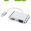 Usb3.1 Type-C To Vga 2 In 1 Adapter Silver 1
