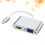 Usb3.1 Type-C To Vga 2 In 1 Adapter Silver 9