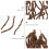 Hair Braid 20 Tranças Dreadlocks Temperatura Marrom 9
