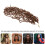 Hair Braid 20 Tranças Dreadlocks Temperatura Marrom 10