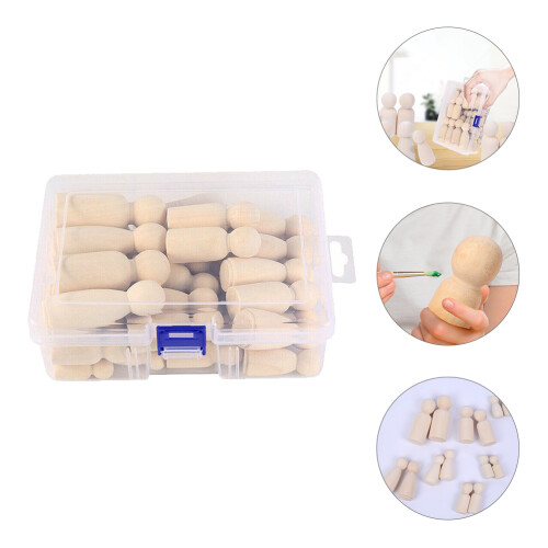 Com 50 Unidades De Bonecas De De Pino 1