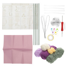 Conjunto Kit De Crochê De Tulipa Para Iniciantes Com Tricô E Buquê