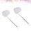 2Pcs Adjustable White Fish Net for Aquarium Fish Tank Durable Handle 5