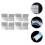 4Pcs Collapsible Mask Holder Portable Clip Transparent Container 8