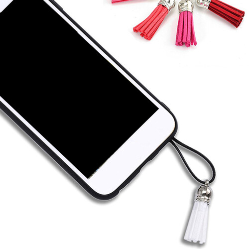 35 borlas suede 4 cm para chaveiros, celulares, e artesanato 2
