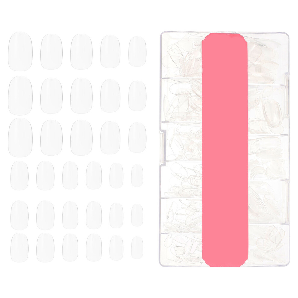 Iplusmile 1 Box Of Clear Full Cover Square Press On False Nails
