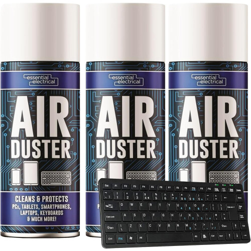 6 x 400ml Compressed Air Duster Cleaner Spray Can