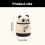 Automatic Toothpick Holder Lovely Panda Toothpick-Black 4