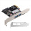 Uitbreidingskaart Desktop Graphics PCI-E1x naar USB3.1 Type-C USB3.0 A-adapter 4