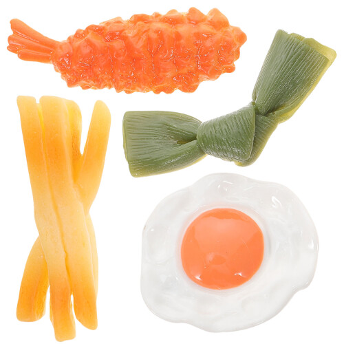4 . presilhas de com design de comida falsa, 2