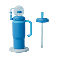Kids Adults Stainless Steel Tumblers Fun Fountain Effect-Blue