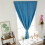 1pc Silver Polyester Blackout Curtain Punch Free Window Drape 3