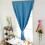 1pc Silver Polyester Blackout Curtain Punch Free Window Drape 2