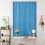 1pc Silver Polyester Blackout Curtain Punch Free Window Drape 7