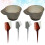 6Pcs Ferramentas Para Coloração , Recipientes E Pentes 7