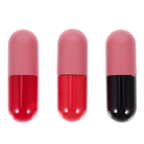 3Pcs Labiais Hidratantes E Nutritivos Com Óleos Para Volume