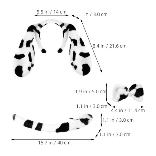 Conjunto De Animal Com Orelhas, , E Tiara Para Festa 2
