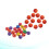 24 Pcs Bola Saltitante Borracha Para Brinquedo E 6