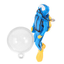 Fish Tank Decorations Diver Statue Figurine Floating Pendant Aquarium