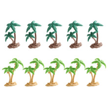 10 Unidades Mini Árvore Ferroviário Diy