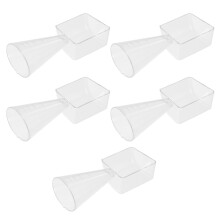 5 Unidades Medidor Plástico Transparente Para Tintura