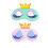 2 Unidades Máscara Para Coroa Cílios Rosa E Azul 8