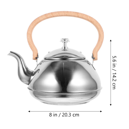 Bule De Aço Inoxidável Com Alça Para 2