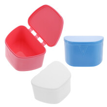 3 Unidades Para Guardar Dentes Portáteis (Cores Sortidas)