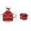 2 Conjuntos Roupas Miniatura Para , Aventais E Chapéus De Natal 2