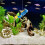 Fish Tank Decorations Diver Statue Figurine Floating Pendant Aquarium 4