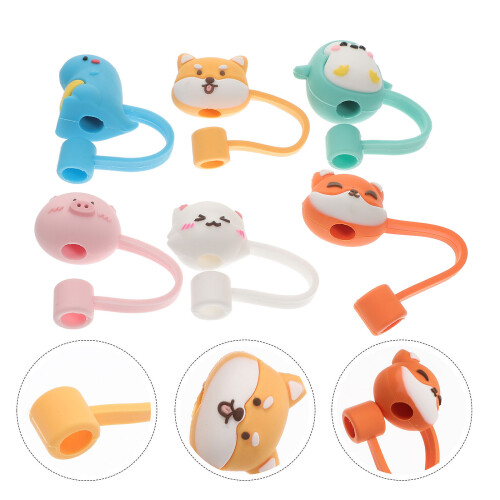 6 Unidades Tampa De Silicone Reutilizável Para 2