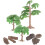 1Set Mini Boomstronk Ornament Kunststeen Voor DIY Landschap 6
