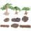1Set Mini Boomstronk Ornament Kunststeen Voor DIY Landschap 3