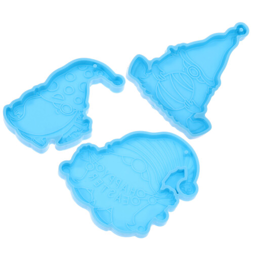 3 Unidades Silicone Duende Páscoa Pingente Chave Enfeite 2