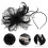 Conjunto Chapéus Fascinator Véu Topos Para 5