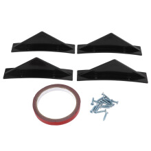 4 stücke Hinten Stoßstange Diffusor ABS Gebogene