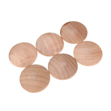 80Pcs 30X25Mm Wooden Stair Button Screw Hole Plugs Furniture Cover