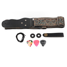 E-Gitarrengurt, verstellbar, bestickter