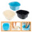 3Pcs Balde Para Lavagem Pés De Hidromassagem 11