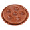 2Pcs Ceramic Escargot Dish Round Abalone Plate Dark Red 3