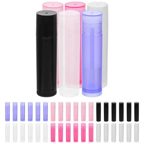 60Pcs Empty Lip Balm Tubes Portable Diy Lipstick Containers 2
