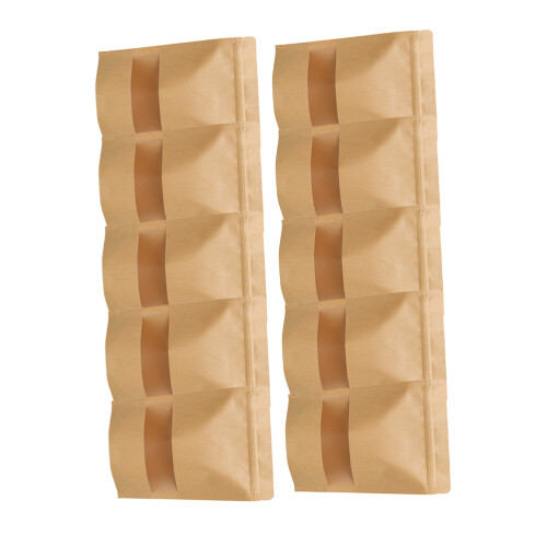 50 Unidades Sacos Kraft Com Para Fundo Reto 1