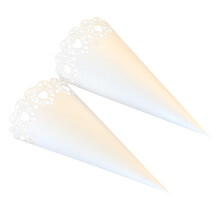 50 Unidades Papel Vazado Para Flores Secas