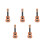 5Stk Kunststoff Ukulele 4- Kinder Musikinstrument 8