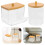 Conjunto De Frascos Para E Almofadas De Maquiagem 6