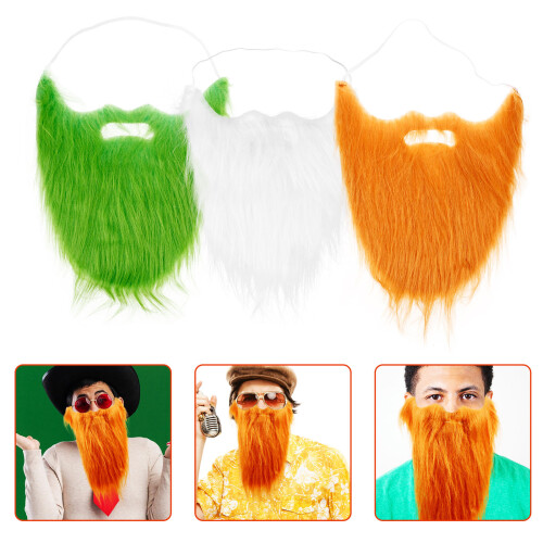 3 Unidades Falsa Para Halloween Barbas Postiças 1