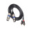 1,5 M Macho Para XLR Macho Adaptador Preto 1